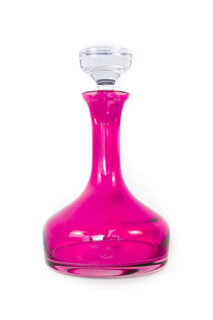 Estelle Colored Decanter - Vogue {Fuchsia} | Estelle Colored Glass