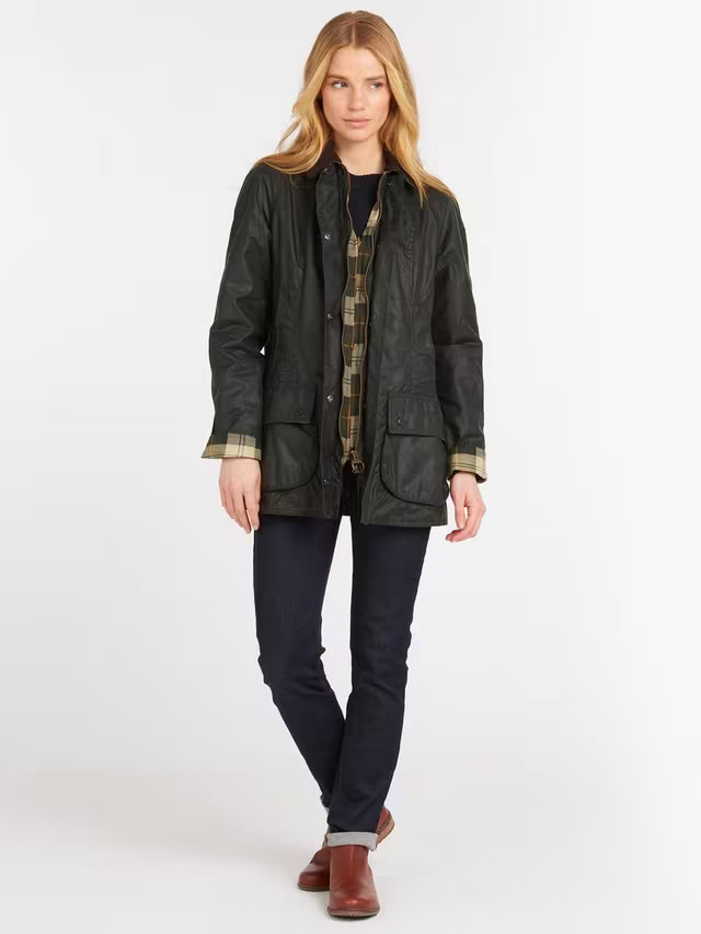 Barbour Beadnell Waxed Jacket | John Lewis (UK)