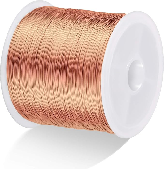MIKIMIQI 328Ft Jewelry Wire - 26 Gauge Tarnish Resistant Copper Beading Wire for Jewelry Making, ... | Amazon (US)