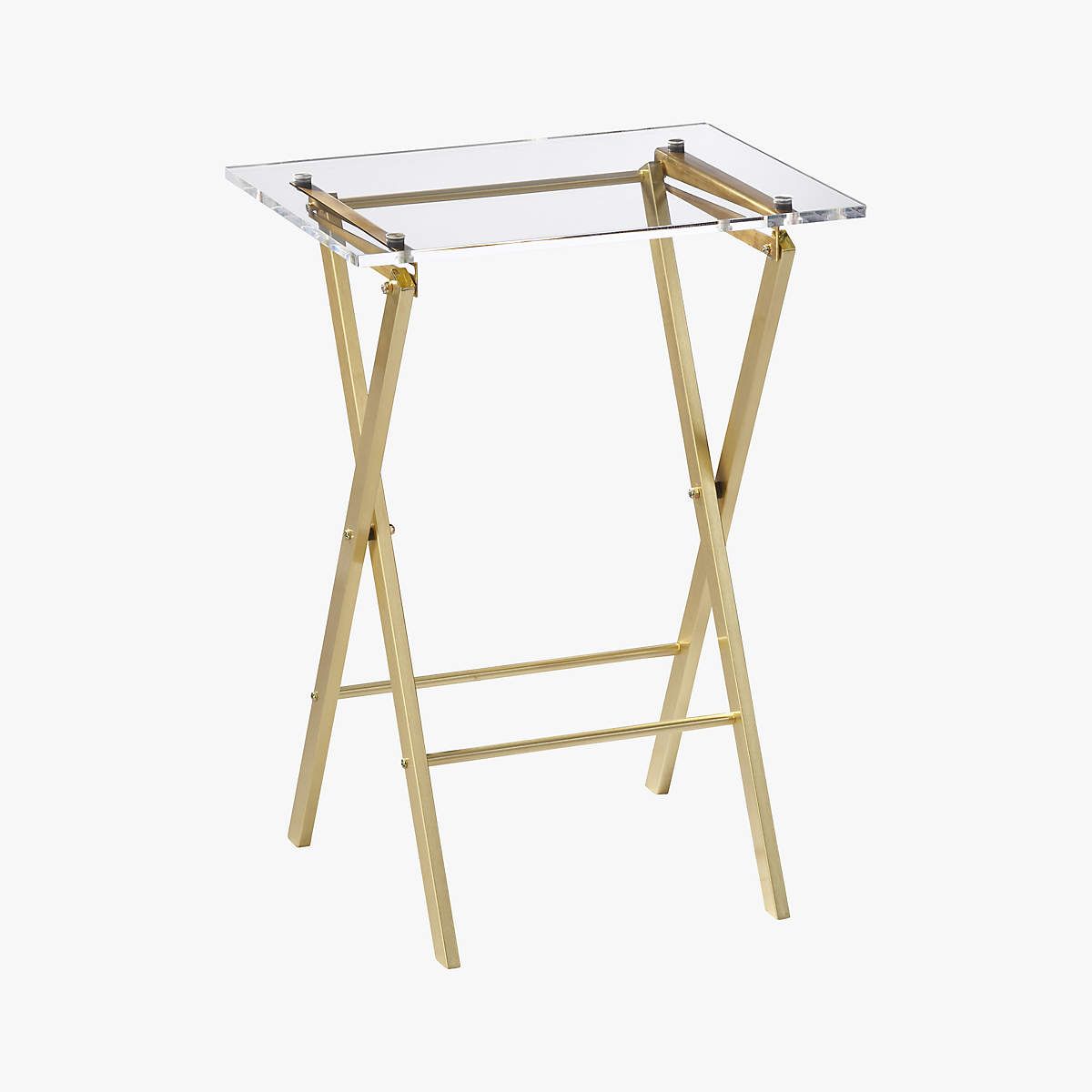 Novo Acrylic Modern Folding Table + Reviews | CB2 | CB2