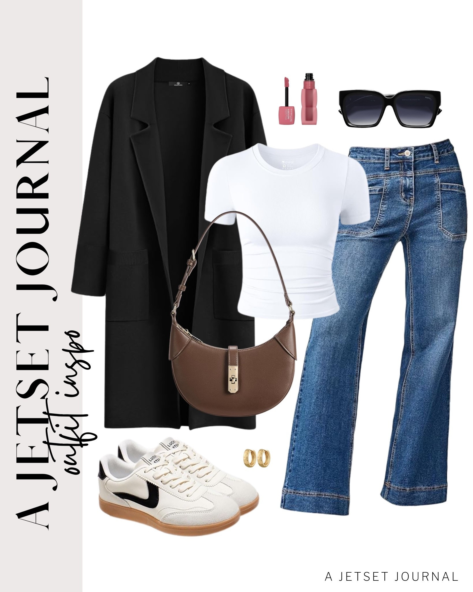 Simple everyday outfits with a cozy cardigan, classic jeans, and comfy sneakers.
wide leg high waisted jeans, skechers sneakers, puffer tote bag, maybelline teddy tint, amazon fashion, fall style, trendy look, viral fashion, fall outfit, gold earrings, affordable style, amazon favorite, top picks, best seller, airport outfit

#LTKStyleTip #LTKU #LTKSeasonal