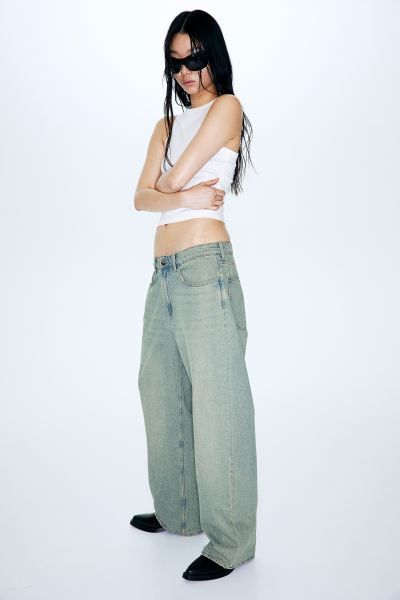 Baggy Low Jeans - Light denim blue - Ladies | H&M US | H&M (US + CA)