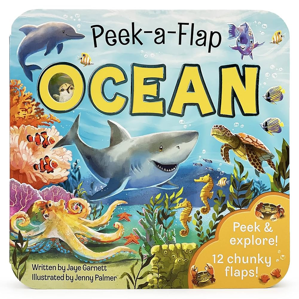 Peek-a-Flap Ocean Children's Lift-a-Flap Board Book for Children Learning about the Sea and Water... | Amazon (US)