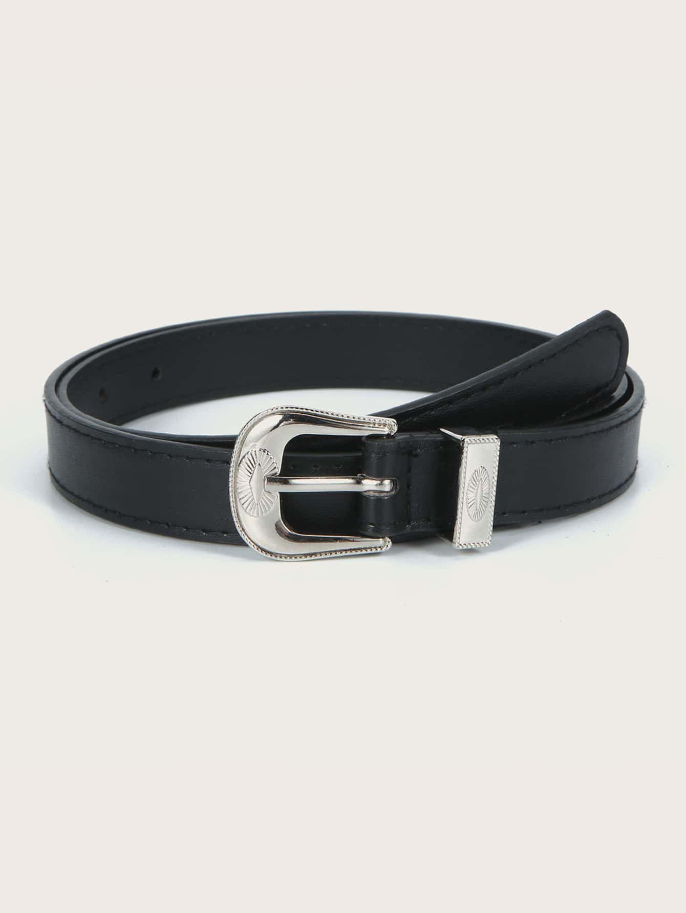 Elegante Estilo Simples Fivela De Metal Cinto Para Casacos E | SHEIN