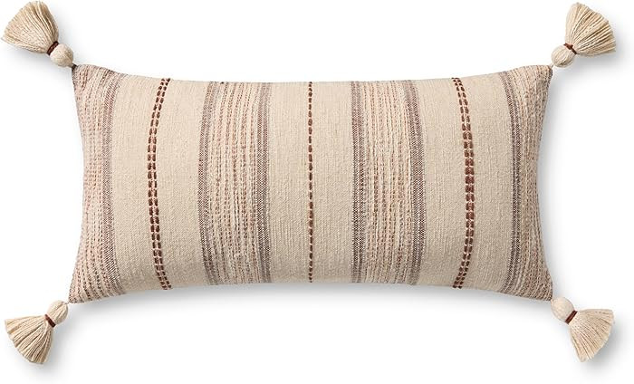 Loloi II Collection PLL0157 Ivory/Multi 12'' x 27'' Cover Only Pillow | Amazon (US)