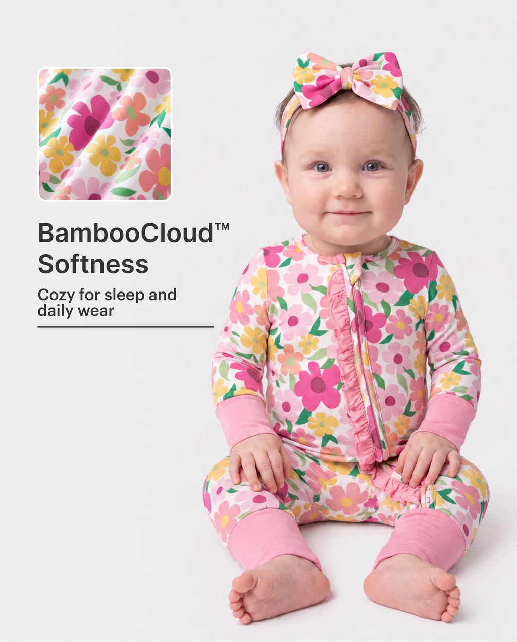 Bamboo Baby Boy/Girl Animal Printed 2-Way Zipper Anti Slip Long-sleeve Footie with/without Hairba... | PatPat