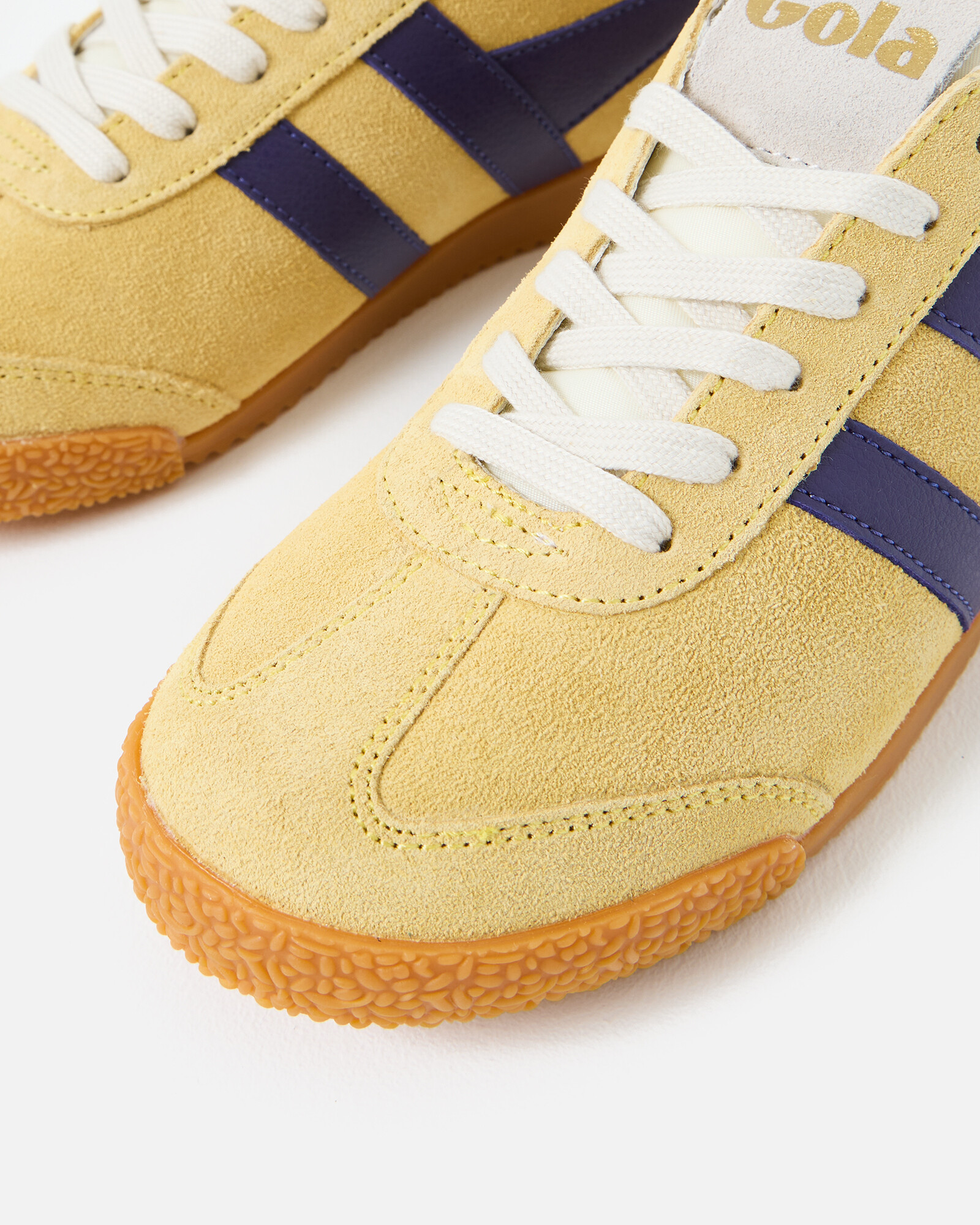 Gola Elan Pollen Yellow & Plum Trainers | Oliver Bonas | Oliver Bonas (Global)