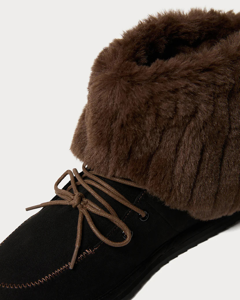 Fold Over Fur Bootie | We Wore What