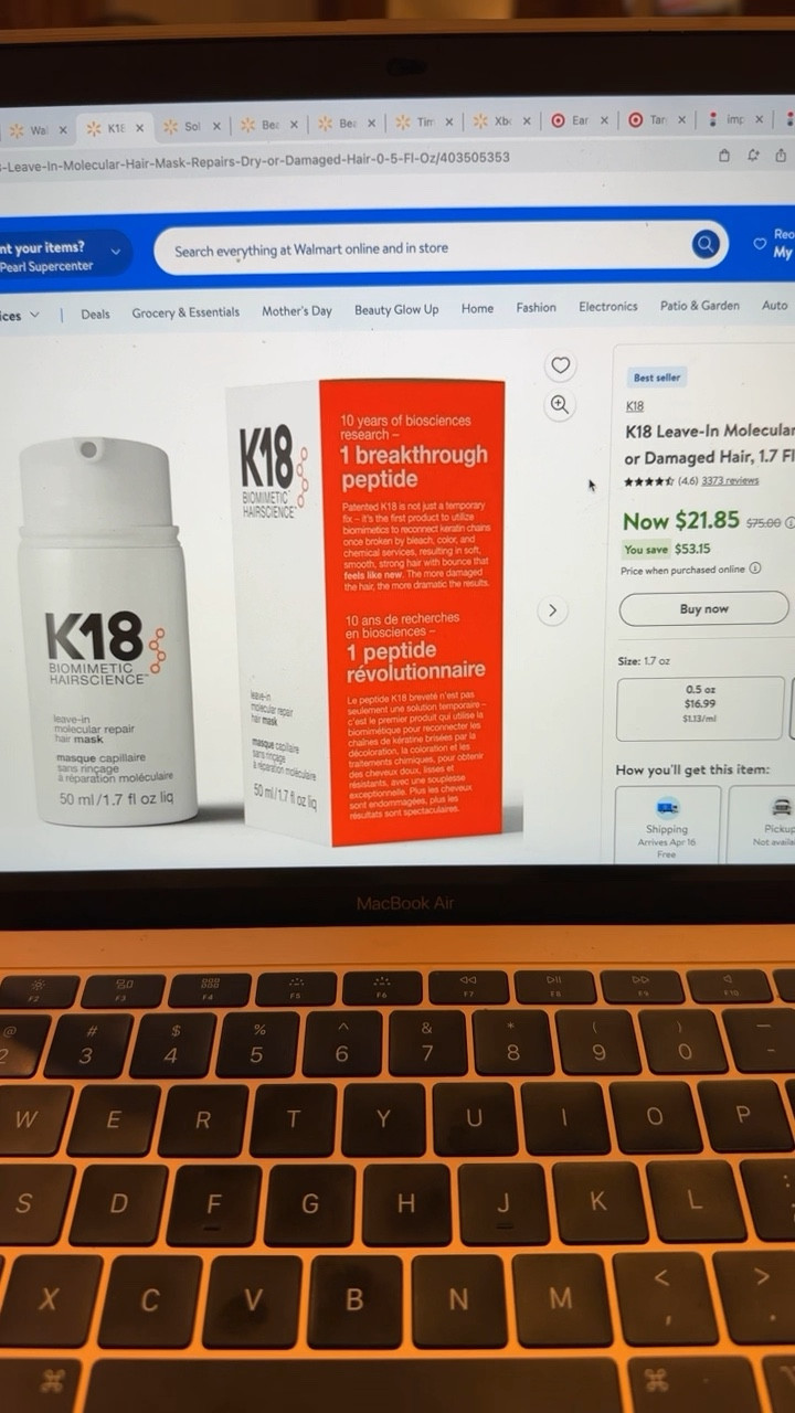 MAJOR deal on K18 hair repair mask with the Walmart Beauty Glow Up Event sale!

#LTKVideo #LTKsalealert #LTKbeauty