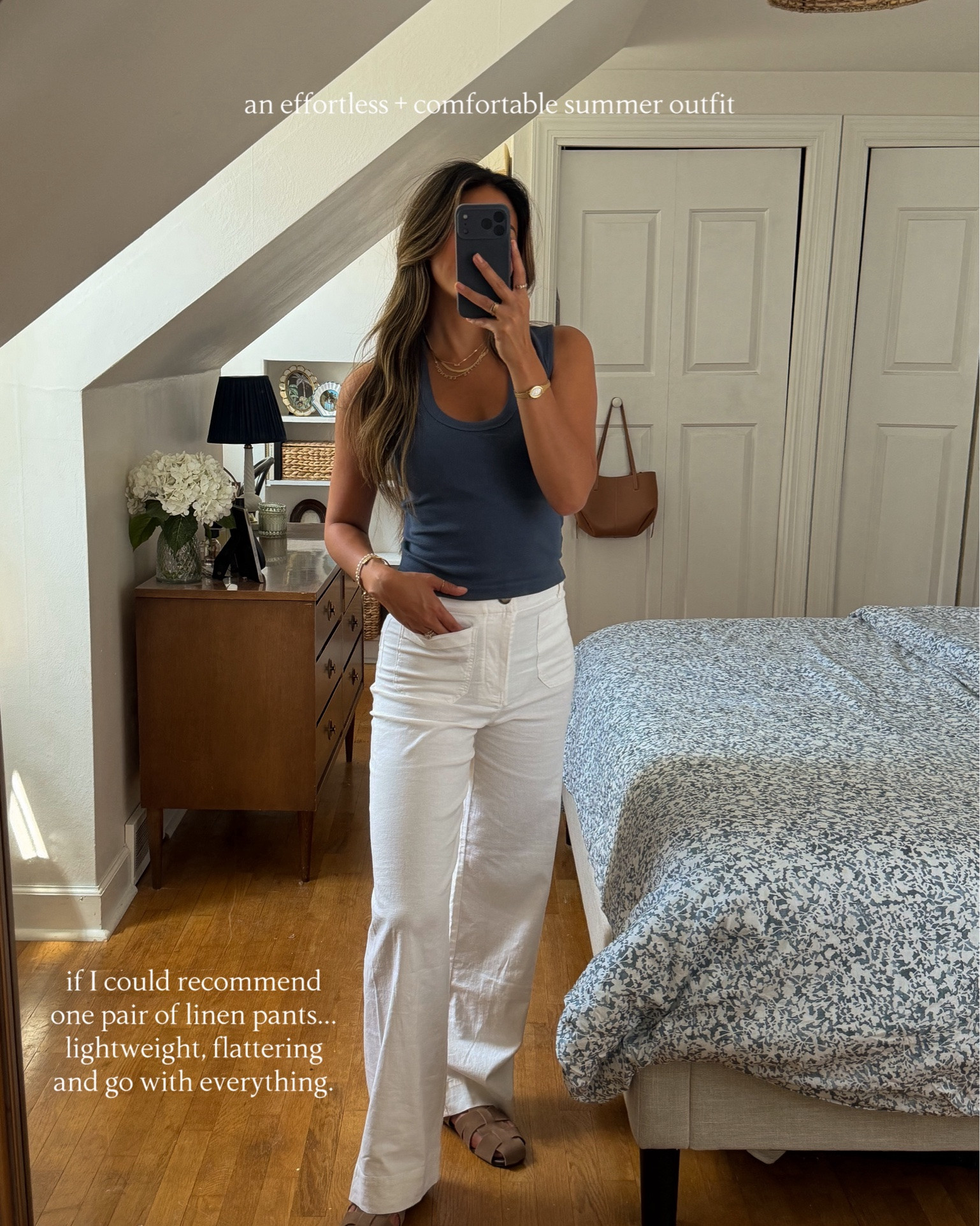 Colette Linen Pants: these are anthro’s most-loved pants for a reason. they’re one of my favorite pairs I own- not just from anthro but in general. the fit is SO flattering and comfortable. I have them in multiple washes and lengths!

Scoop-neck Muscle Tank: the everyday basic tank I keep reaching for. ribbed, buttery soft, has the perfect amount of stretch.
@Anthropologie #anthropartner

#LTKootd