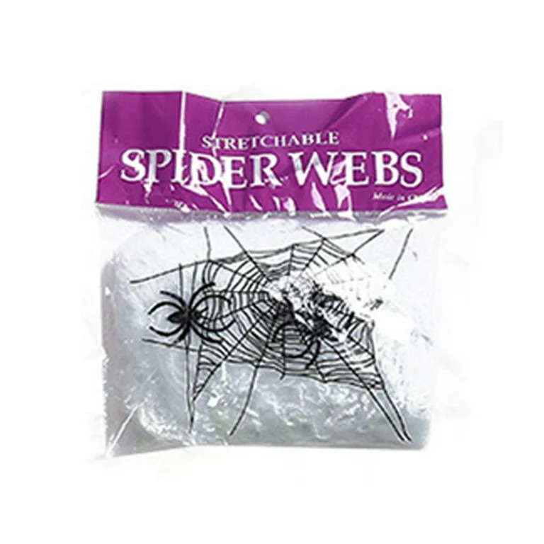 New Spider Web Halloween Decor with Fake Spider Haunted Cute Spider Web Props for Indoor and Outd... | Walmart (US)