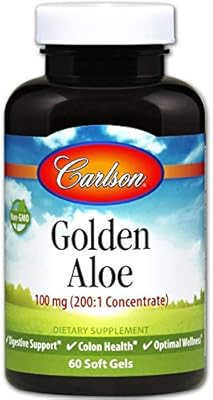 Carlson - Golden Aloe, 100 mg (200:1 Concentrate), Digestive Support & Colon Health, Optimal Well... | Amazon (US)