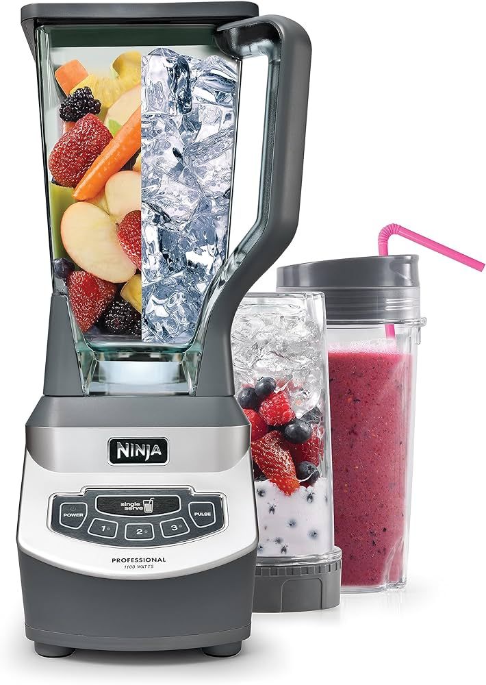 Ninja NJ601AMZ Professional Blender with 1000-Watt Motor & 72 oz  Dishwasher-Safe