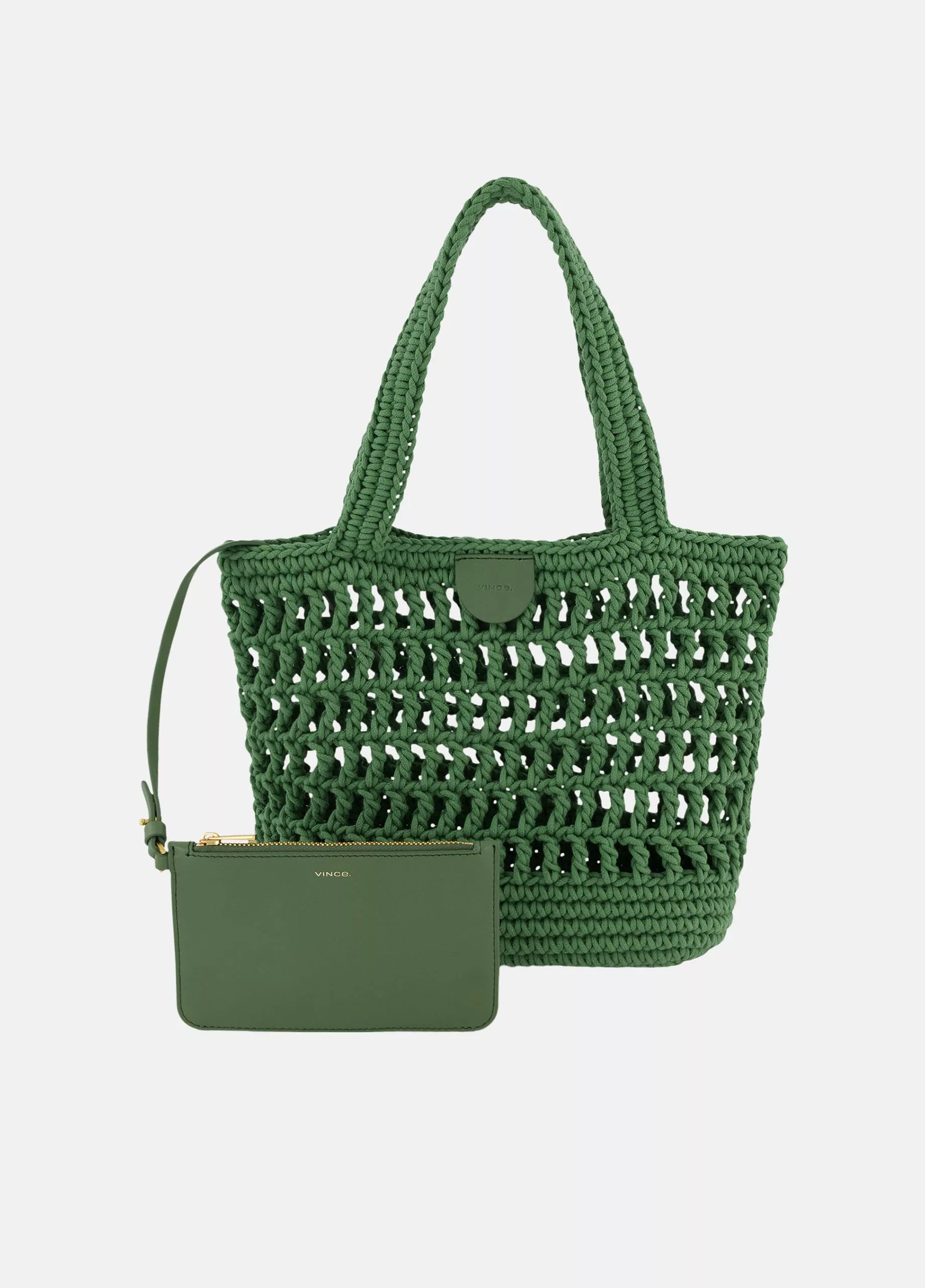 Barcelona Cotton Crochet Small Tote | Vince LLC