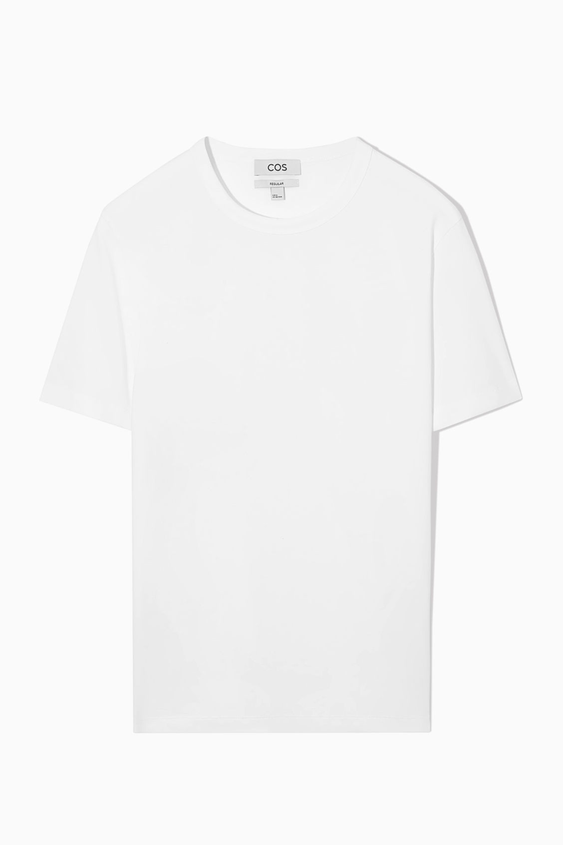 REGULAR LIGHTWEIGHT BRUSHED-COTTON T-SHIRT | COS (US)