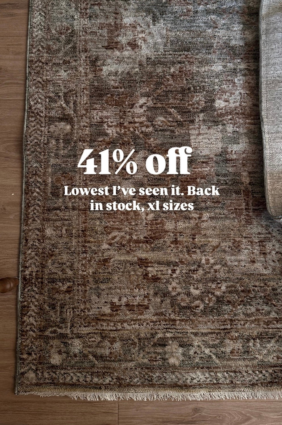 One of my very favorite rugs it goes in and out of stock it’s super moody and warm. It literally goes with everything 41% off right now about the lowest I’ve seen. It. Vintage style rug.

#LTKHome #LTKSaleAlert