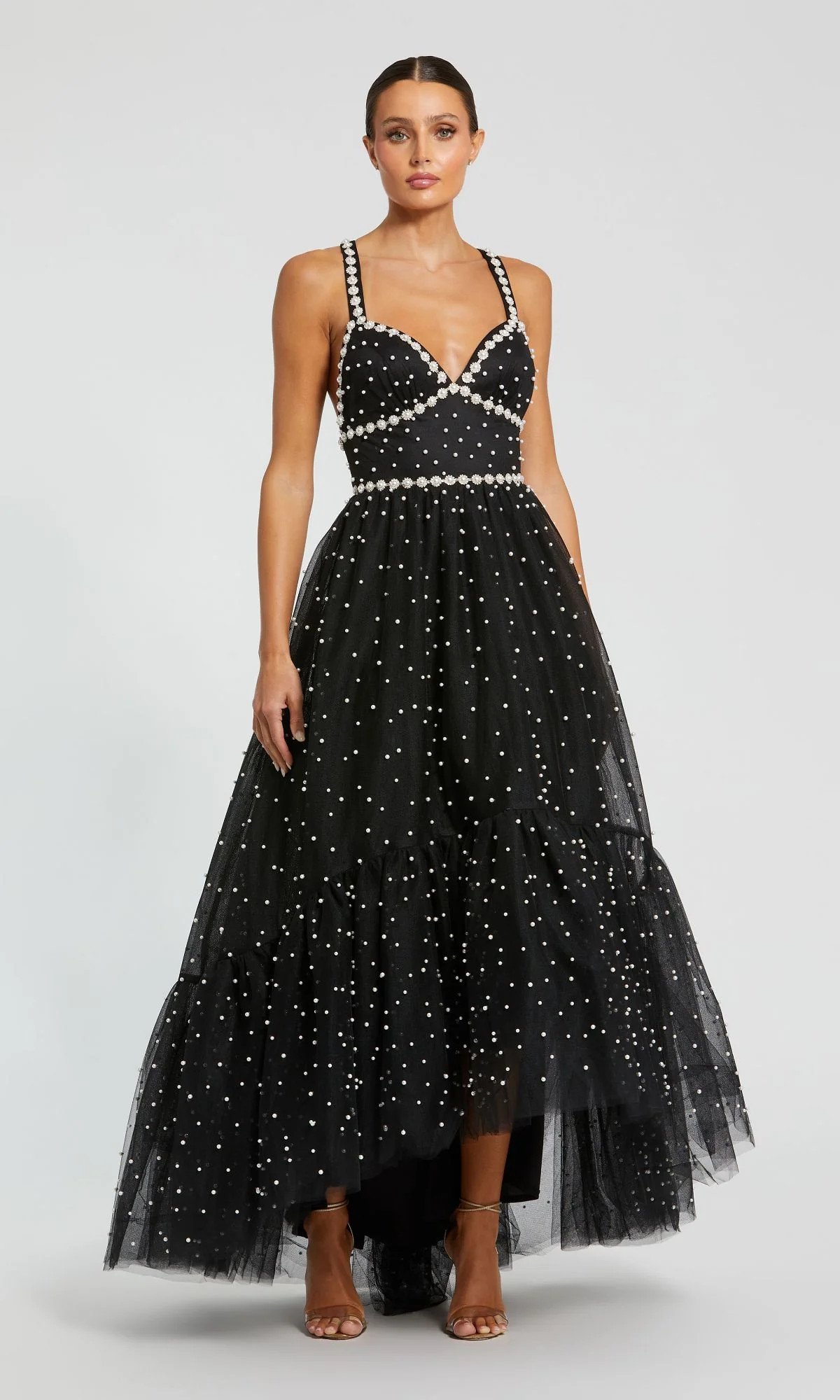 High-Low Black Prom Dress: Mac Duggal 20747 | Prom Girl