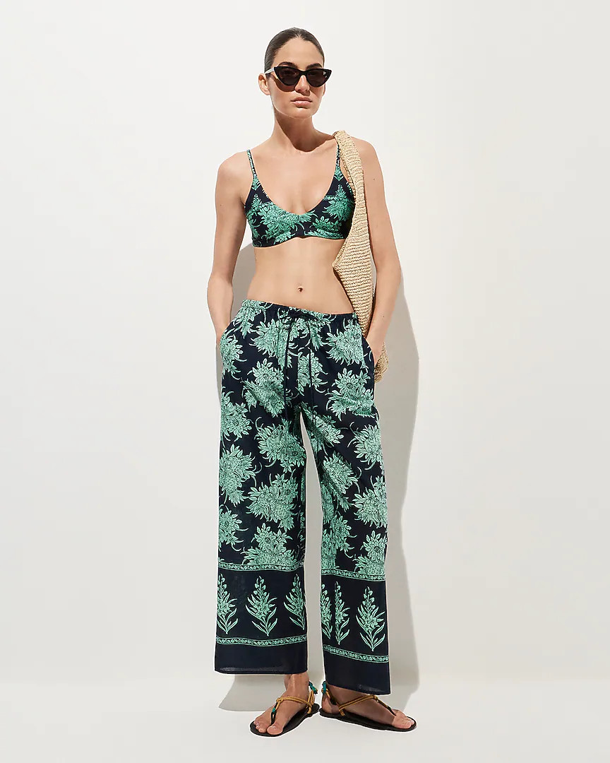 Beach pant in pineapple print | J. Crew US