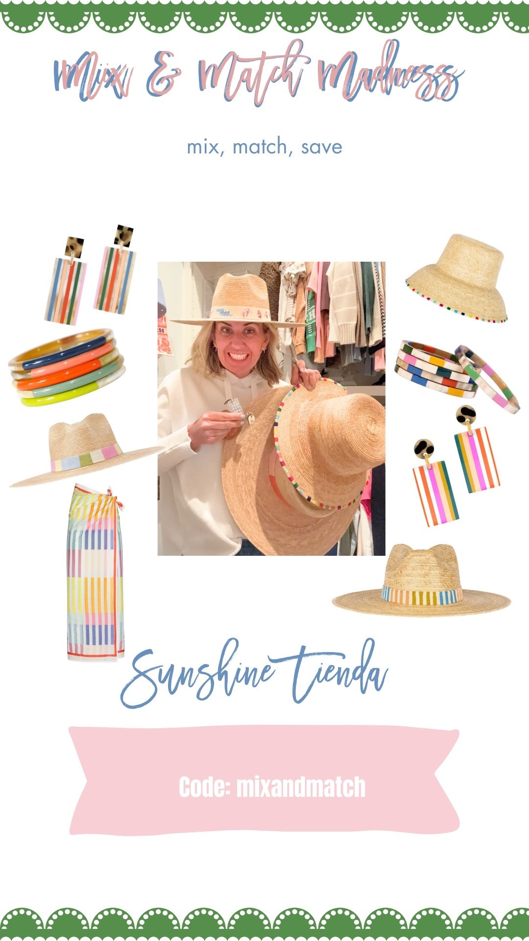 Sunshine Tienda has the cutest accessories for fun in the sun! I love them all! ☀️

Use my code mixandmatch for 15% off

#LTKdayinmylife #LTKmomlife #LTKSeasonal