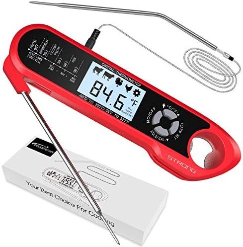 Meat Thermometer, DecorStar Dual Probe Food Thermometer with Backlight & Calibration, Digital Ins... | Amazon (US)