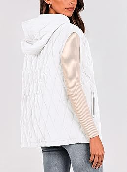 PRETTYGARDEN Women's 2025 Fall Spring Vest Casual Sleeveless Hooded Zip Up Jacket Trendy Winter C... | Amazon (US)