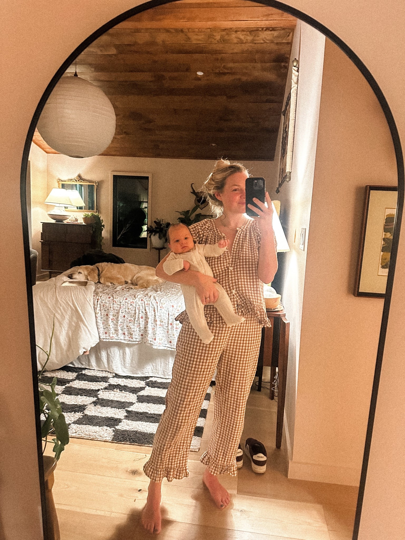 feel like i could wear these jammies out of the house they are so cute ☺️ 