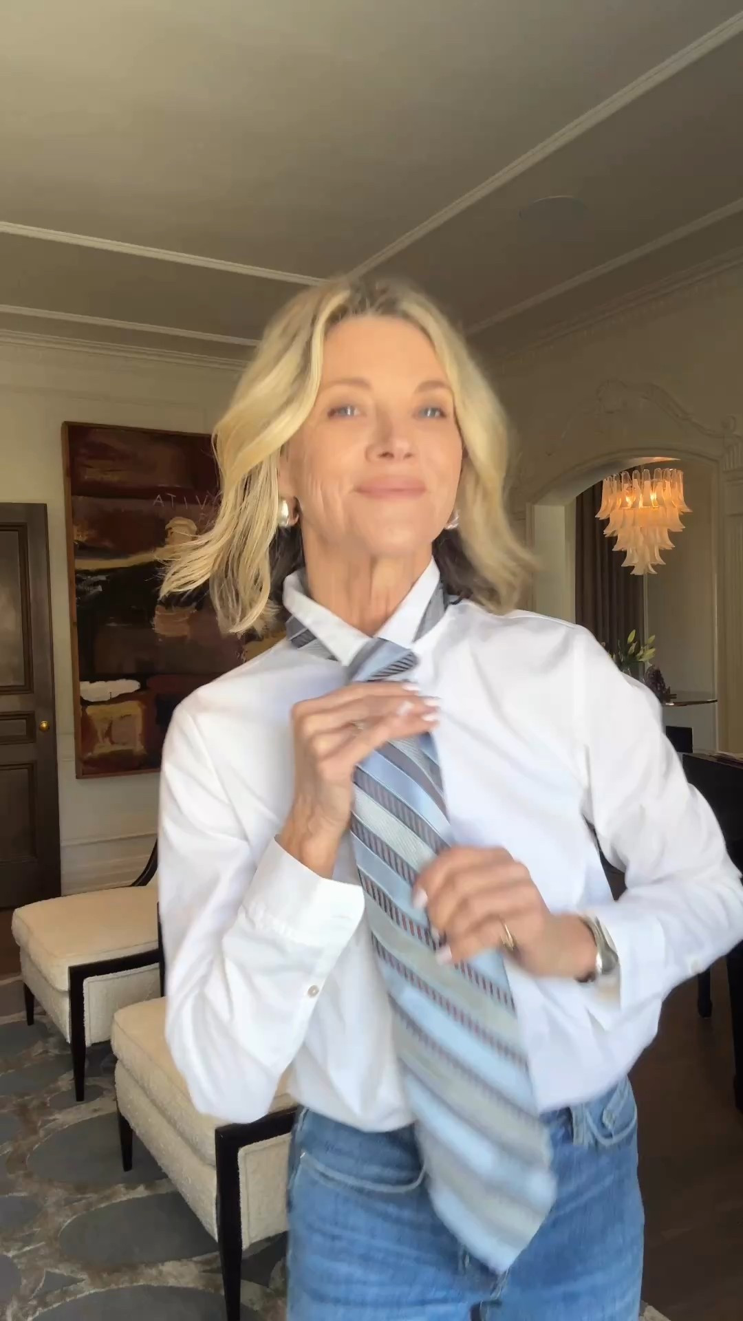 This one accessory makes every outfit look fashion week ready. Tie styling hacks: 5 looks. If you’re over 40/50/60 and want to stay on trend… this is the easiest trend to pull off. 

#LTKOver40 #LTKPetite #LTKootd