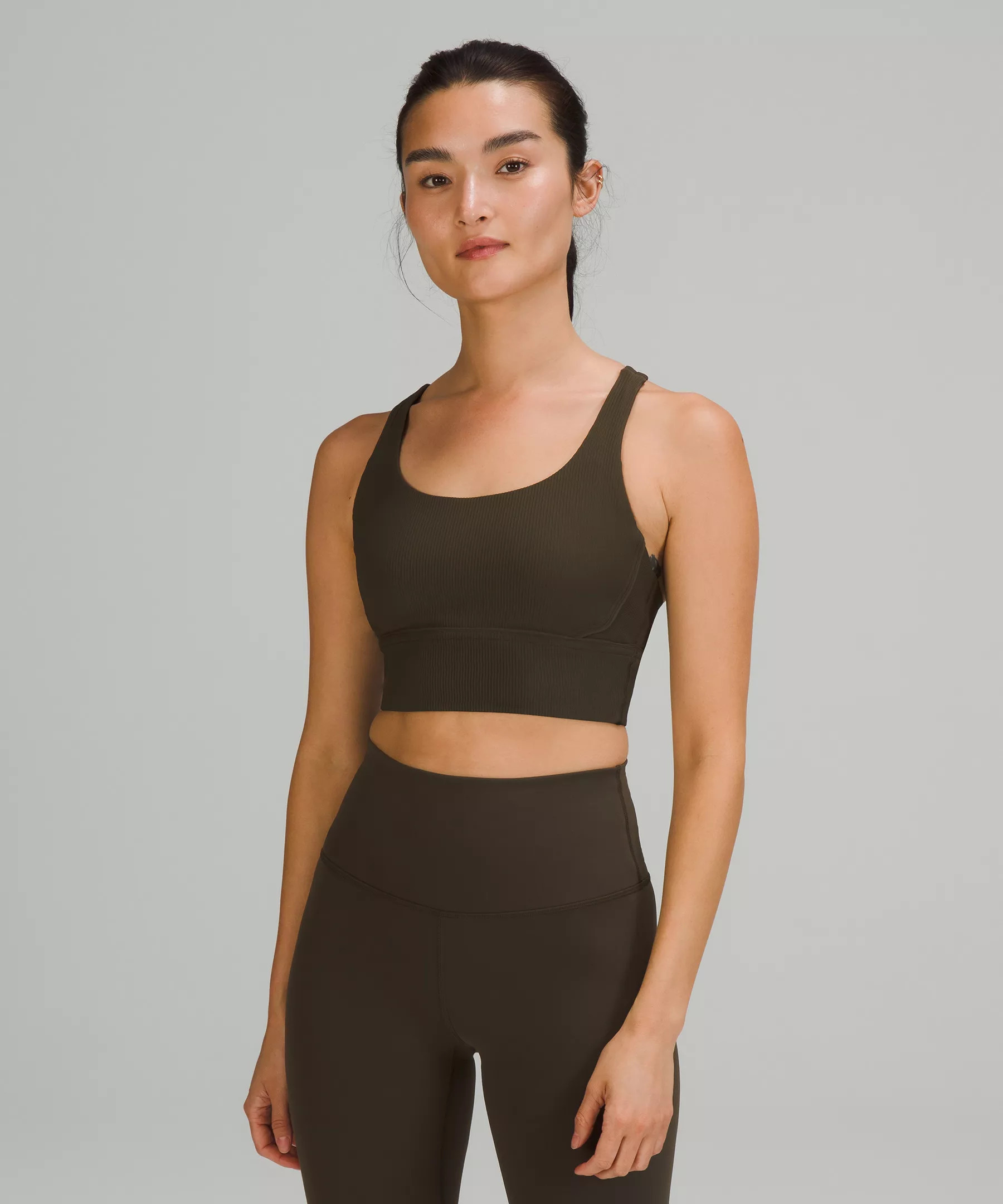 Energy Longline Bra Ribbed Luxtreme Medium Support, B–D Cups | Lululemon (US)