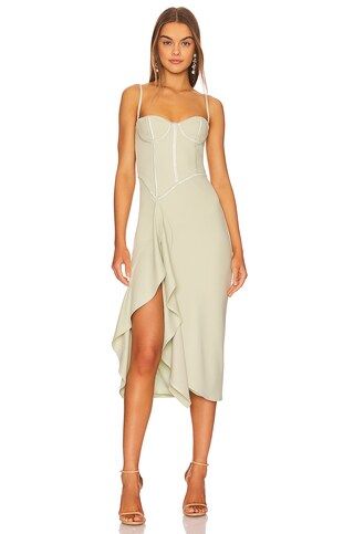 Katie May Doutzen Dress in Sage from Revolve.com | Revolve Clothing (Global)