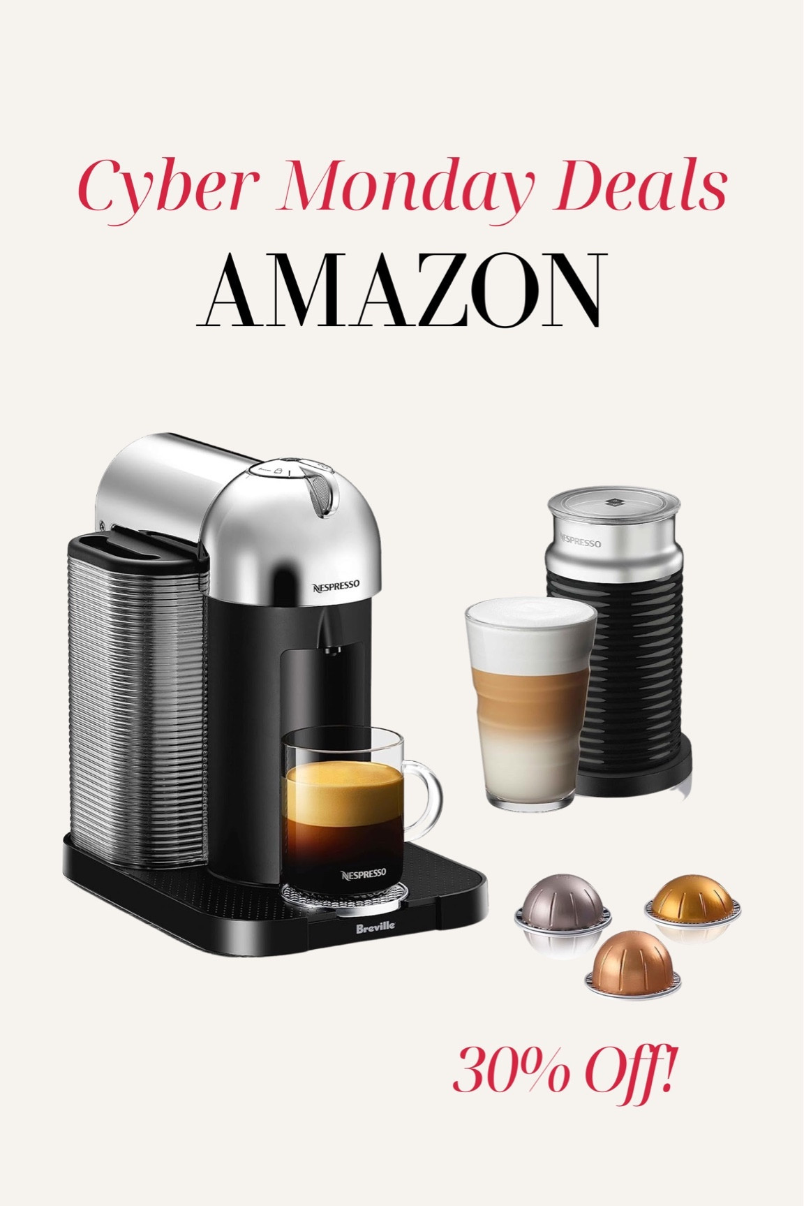 Amazon cyber Monday deals - Nespresso on major sale !!

#LTKGiftGuide #LTKCyberWeek #LTKsalealert