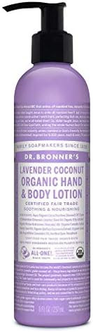 Dr. Bronner's Organic Lotion (Lavender Coconut, 8 Ounce) - Organic Moisturizer for Hands, Face & ... | Amazon (US)