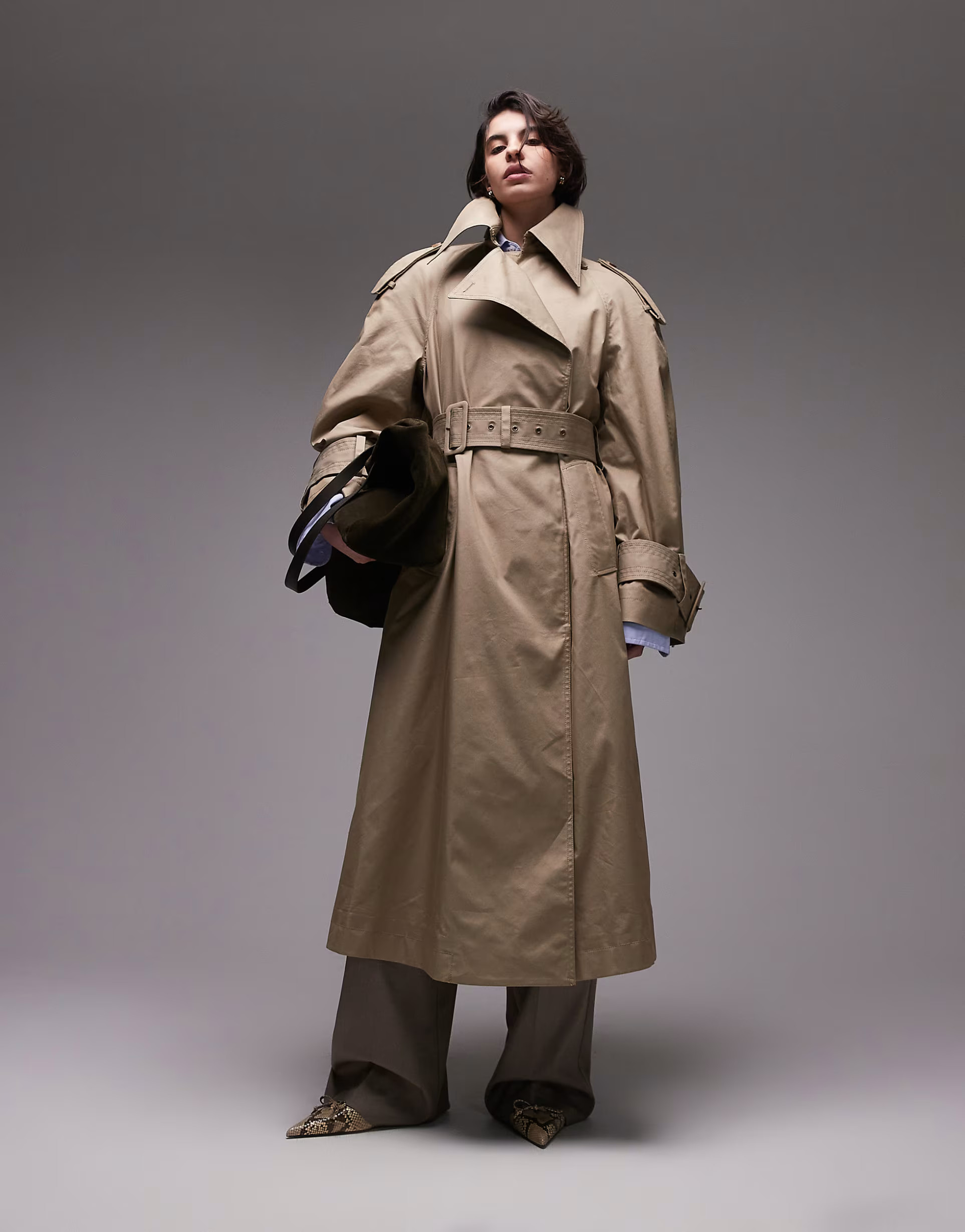 & Other Stories trench coat with utility belt detail  in beige | ASOS (Global)