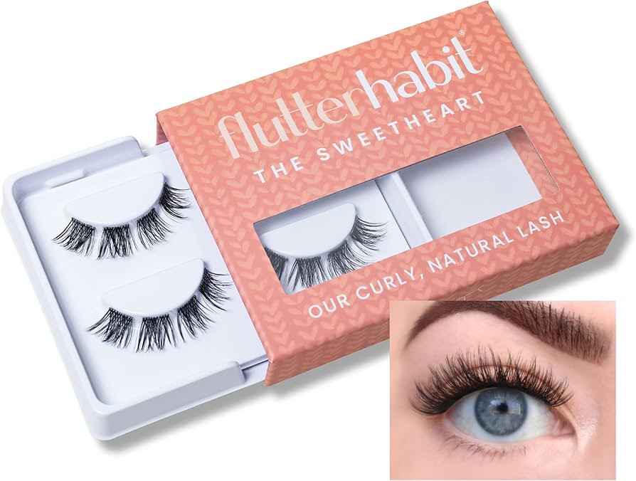 FlutterHabit The Sweetheart Lashes, DIY Lash Extensions [Up to 10 Day Wear], Natural & Curly Clus... | Amazon (US)