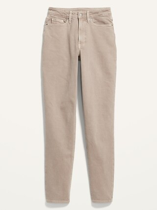 Curvy High-Waisted OG Straight Beige Ankle Jeans for Women | Old Navy (US)