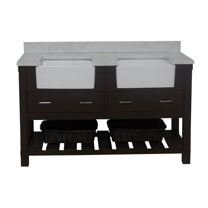 Hitton 60'' Double Bathroom Vanity | Wayfair North America