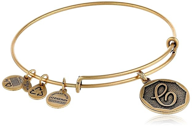 Alex and Ani Initial Expandable Wire Bangle Bracelet, 2.5" | Amazon (US)