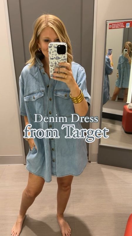 The cutest $32 denim shirt dress from Target! Perfect for a country concert or everyday look! I sized up to a L for an oversized fit. 


#LTKstyletip #LTKFestival #LTKfindsunder50