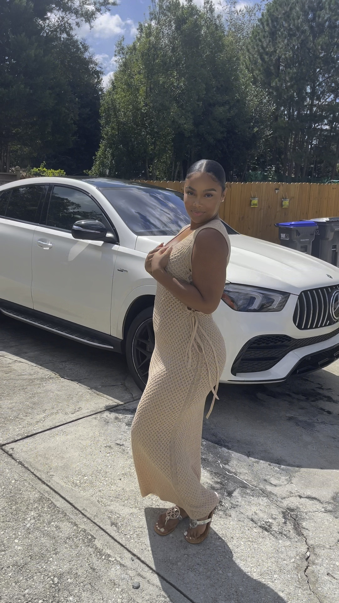 This is easily one of my favorite multi use dresses ! Something I can wear on vacation or even a cute lunch date with friends! I love how the dress gave me shape ! I am wearing a large but could’ve gone with a medium . 

#LTKstyletip #LTKtravel #LTKSeasonal