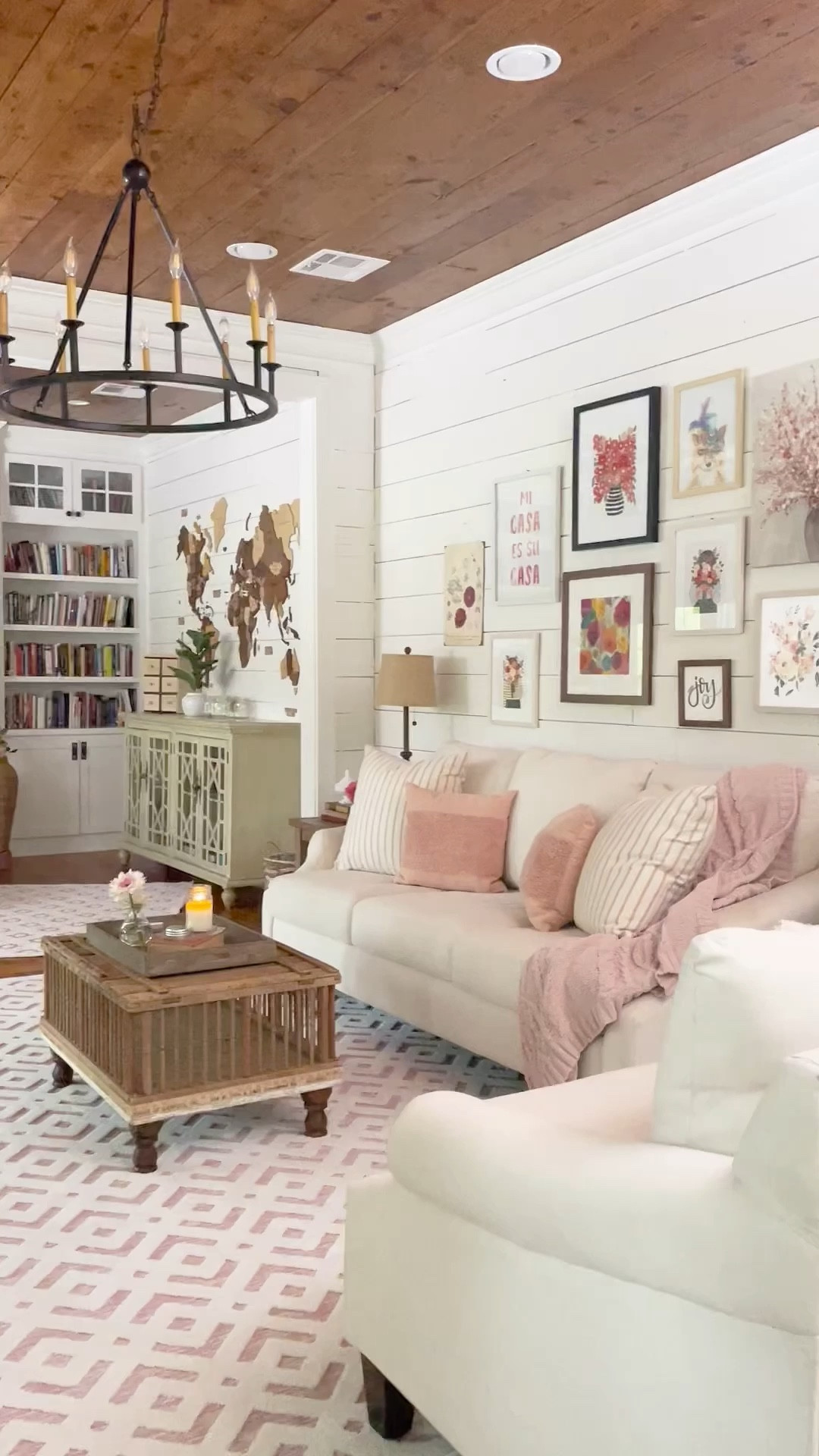 Cozy cottage vibes. Simple, peaceful living room space  

#LTKhome #LTKsalealert #LTKFind