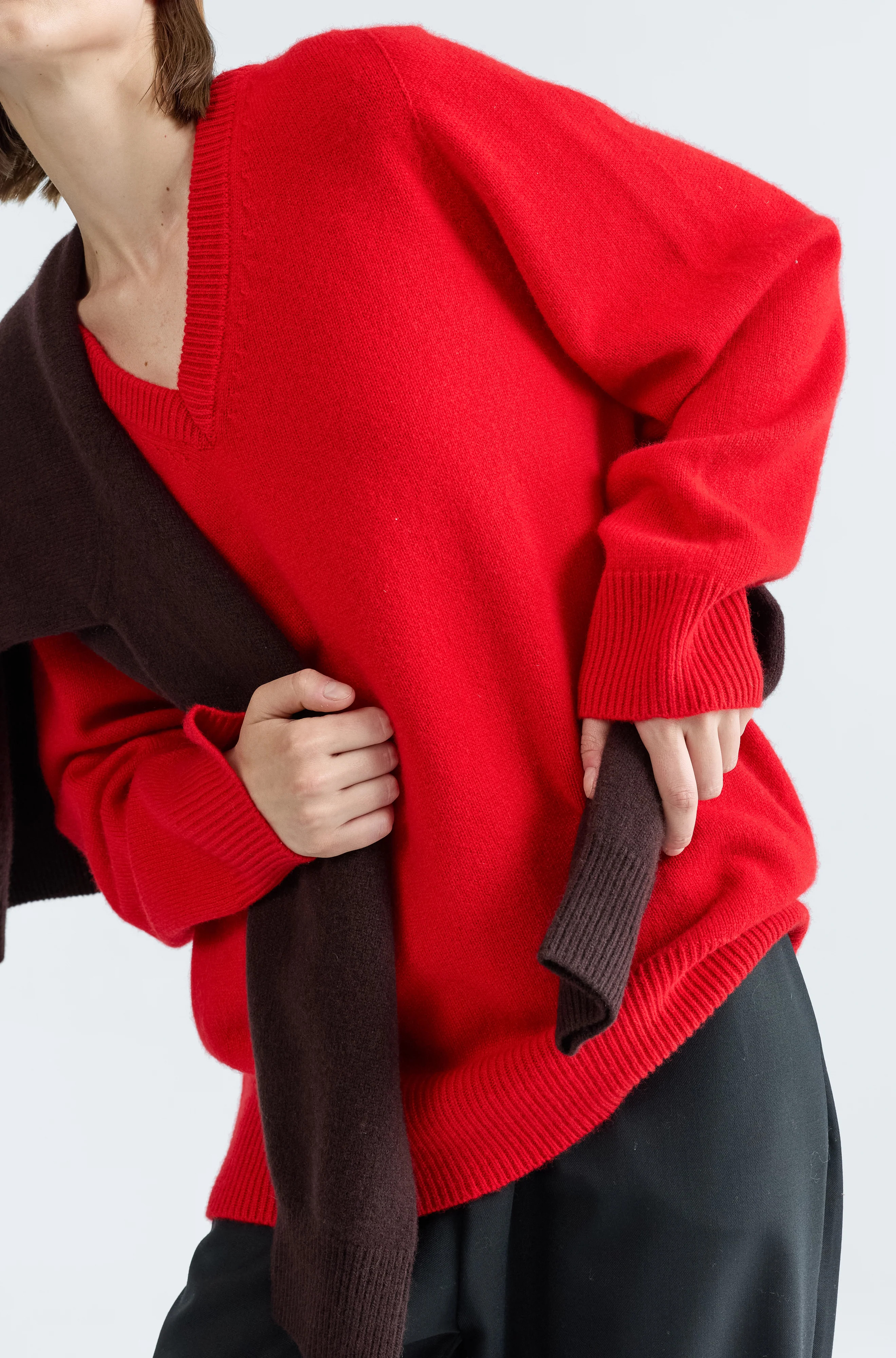 Wool V Neck Sweater | Almina Concept