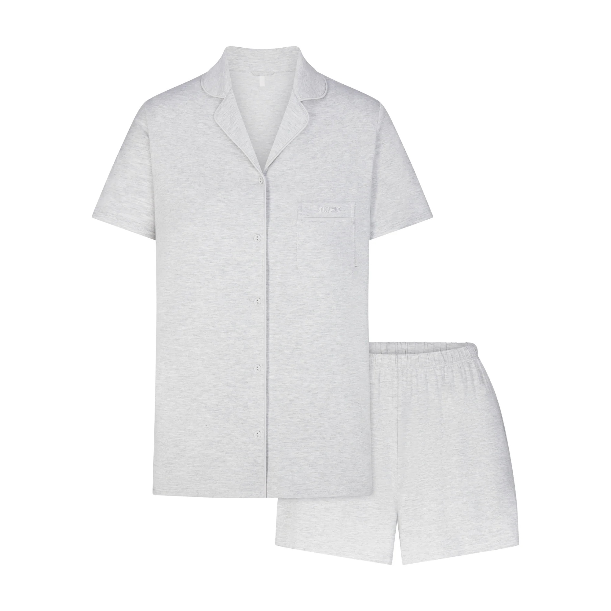 SHORT SLEEVE BUTTON UP SET | SKIMS (US)