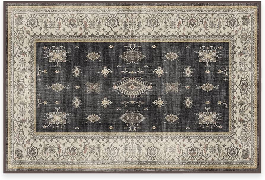 RUGGABLE Verena Washable Rug - Vintage Washable Area Rug for Living Room, Kitchen, Bedroom, Kids ... | Amazon (US)