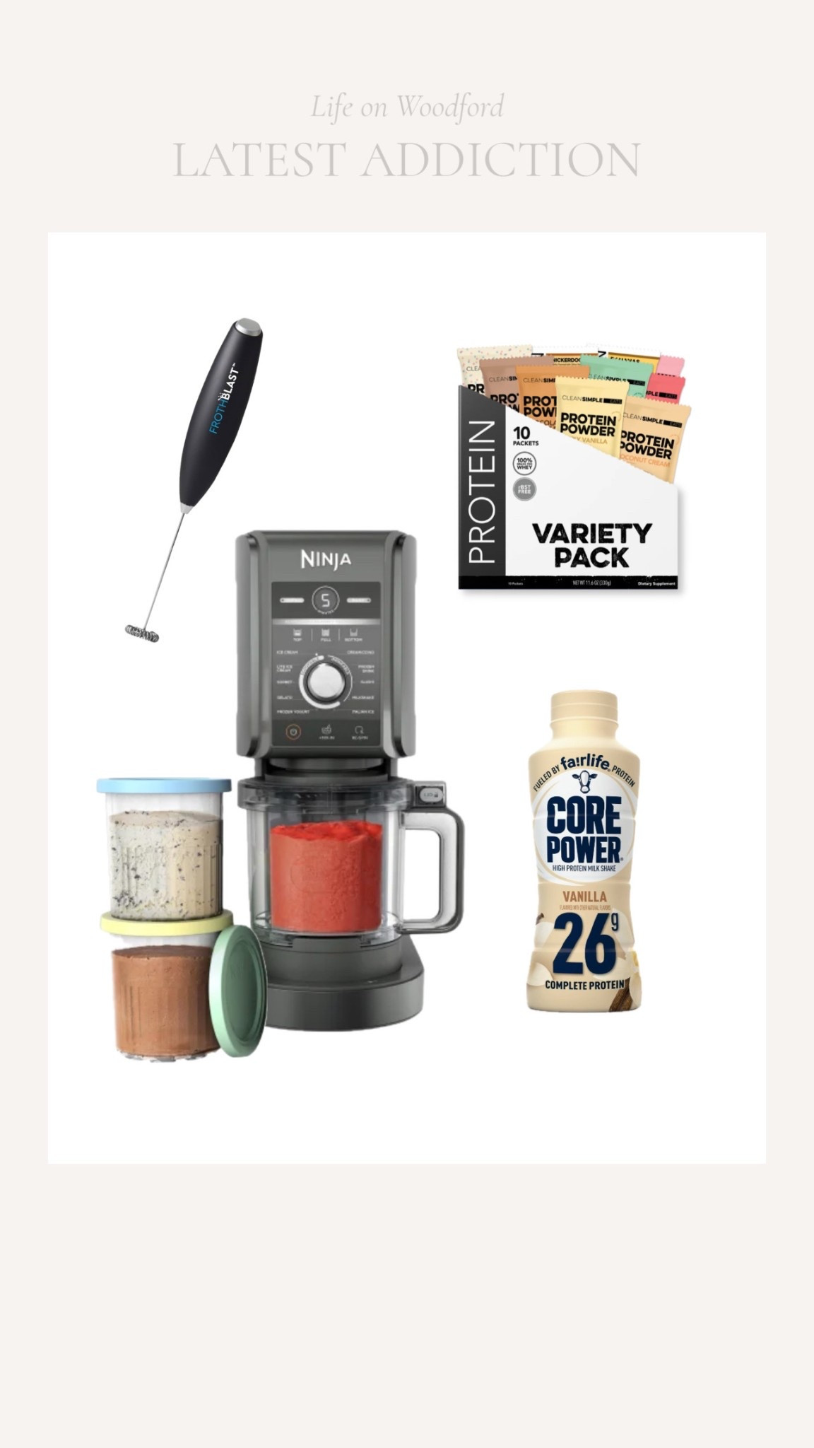 Gone are the days you need to choose between your love of desserts and meeting your macro goals! So excited to give our new Ninja Creami a whirl.