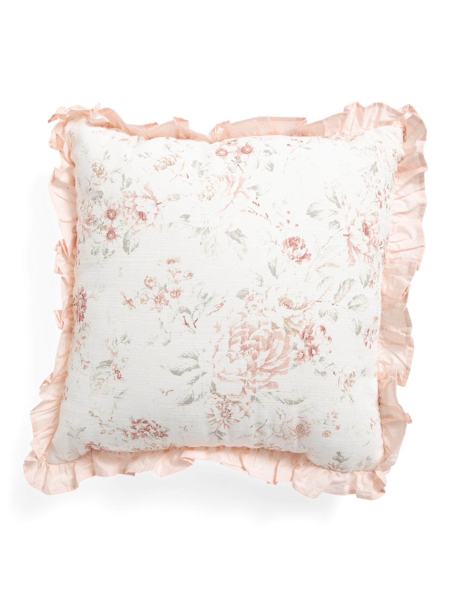 20x20 Floral Printed Ruffle Pillow | Throw Pillows | Marshalls | Marshalls