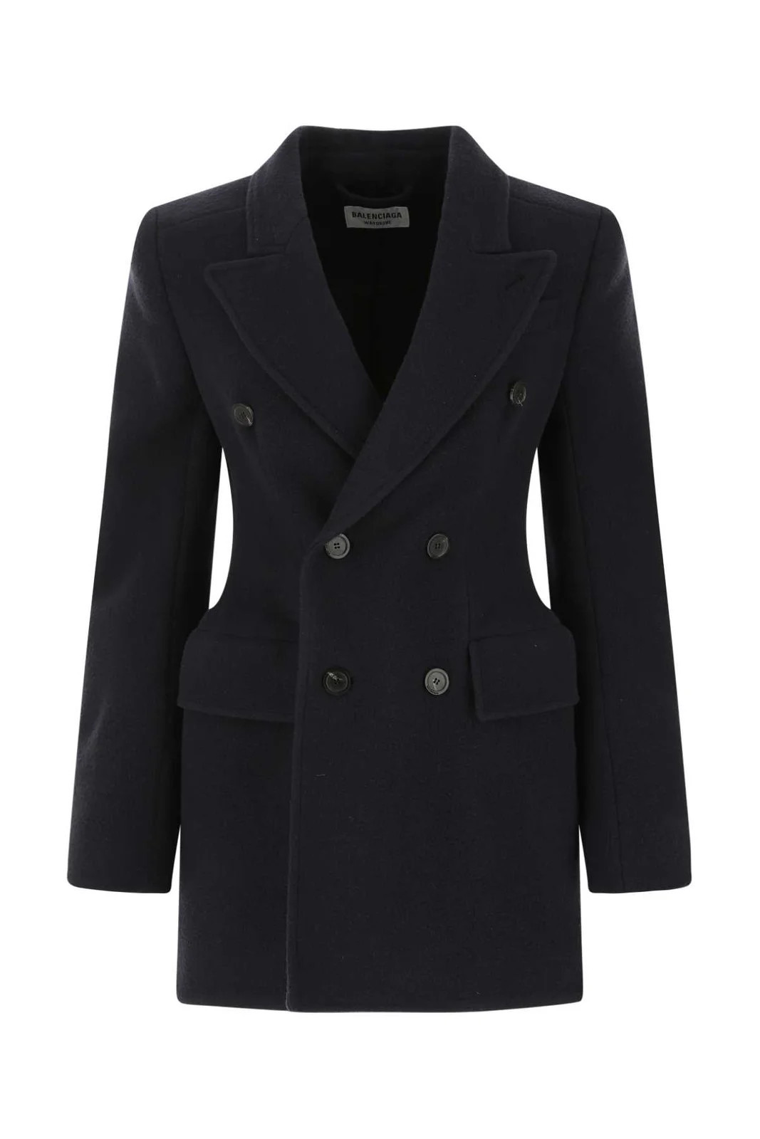 Balenciaga Hourglass Double-Breasted Long-Sleeved Blazer | Cettire Global