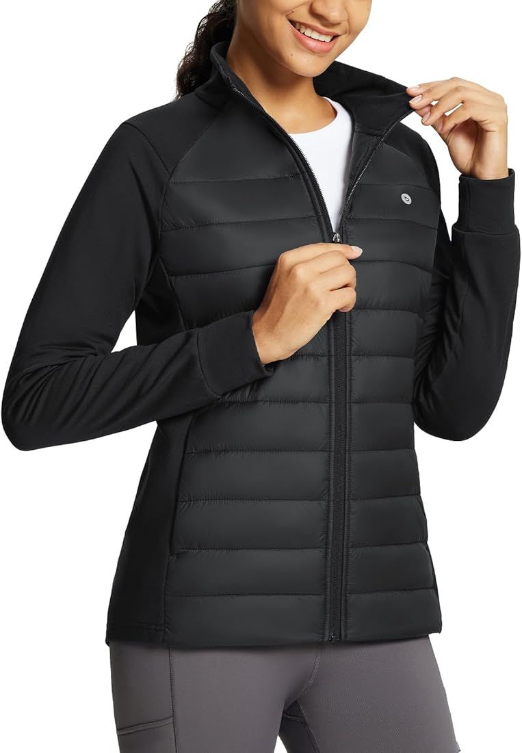 BALEAF Women's Lightweight Warm Jacket Running Insulated Water Resistant Fall Jackets Winter Hiki... | Amazon (US)