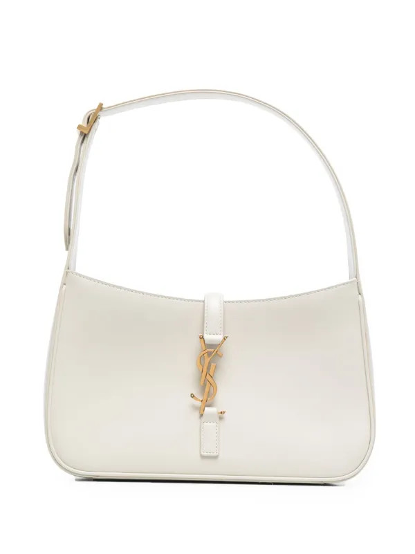 Saint Laurent 5A7 logo-plaque Shoulder Bag - Farfetch | Farfetch Global