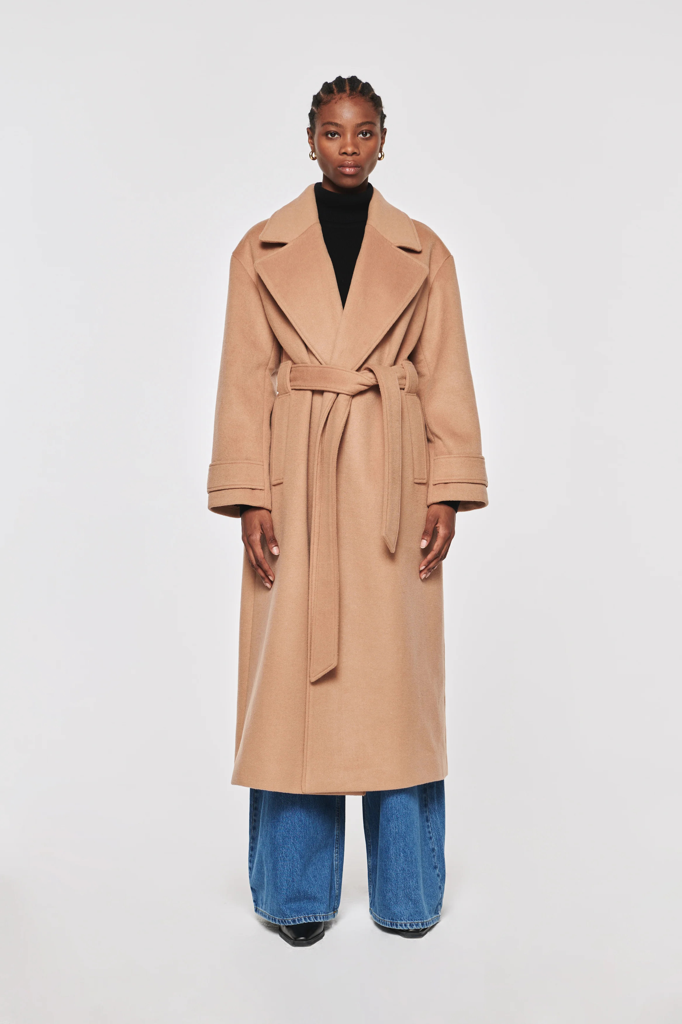 George | Wrap Slouch Coat in Camel | ALIGNE | Aligne UK