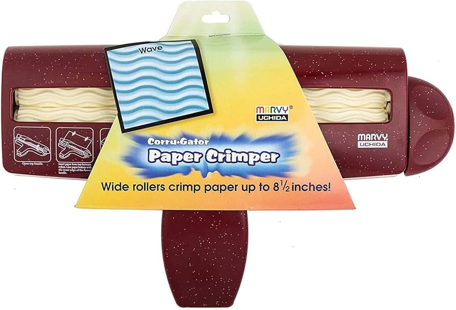 UCHIDA Corru-Gator Paper Crimper 8.5"-Wave,Blue | Amazon (US)