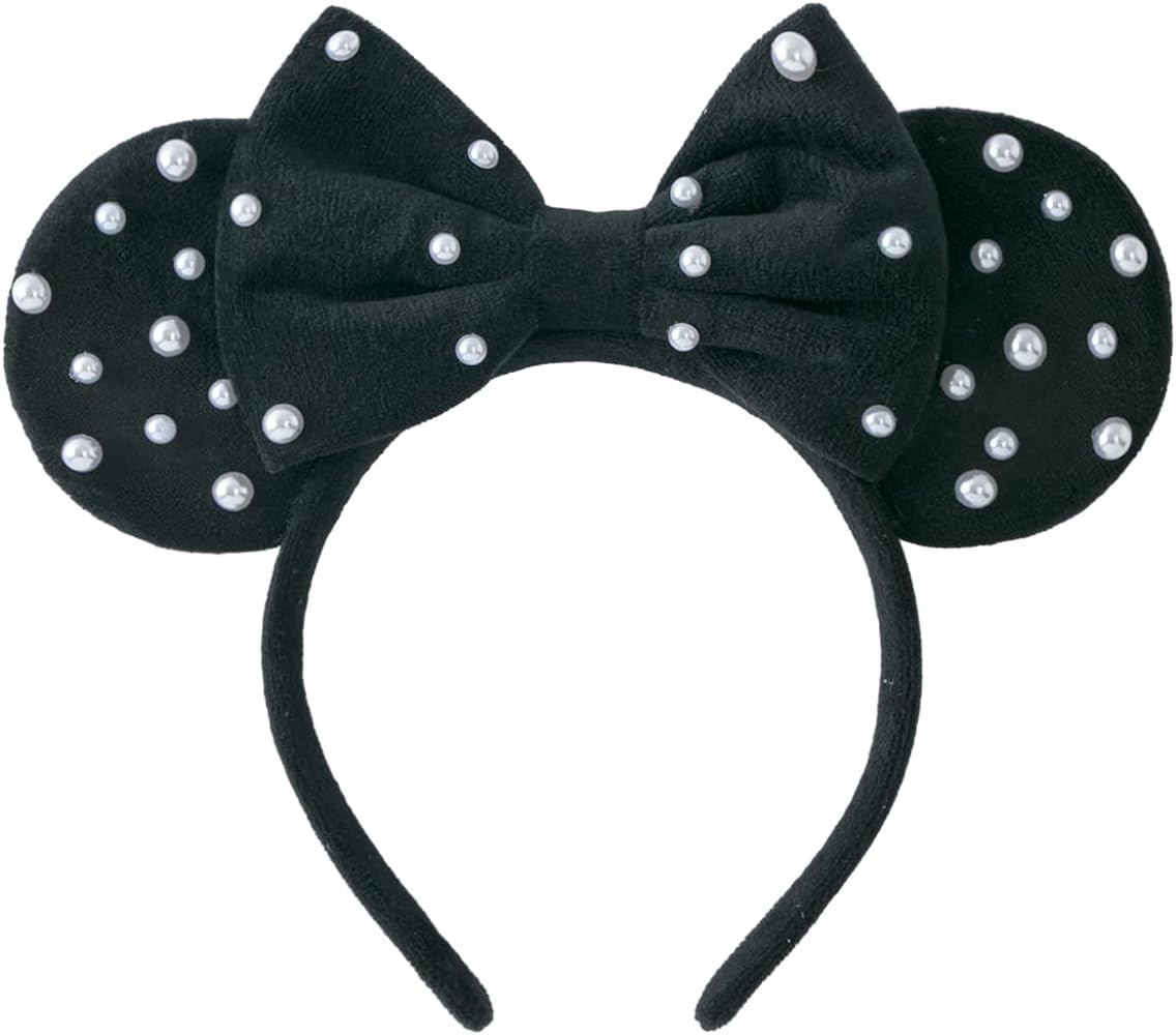 KARETT Sequins Mouse Ears Headband With Glitter Bow Cosplay Costumes Princess Party Decorations F... | Amazon (US)